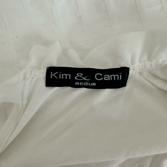 Kim and Cami Size M White Shirt - Picture 2 of 5